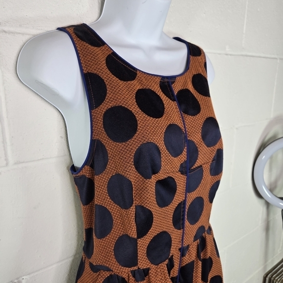 Anthropologie Maeve Rokin circle sleeveless criss cross sheath dress - Picture 10 of 11